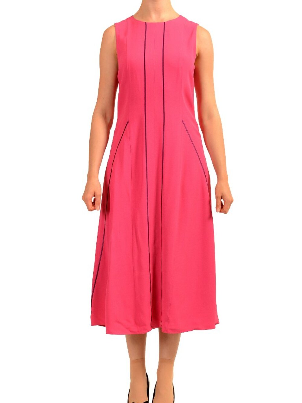 Hugo Boss Women's "Dimasia" Hot Pink A-Line Sleeveless Dress US 4 IT 40